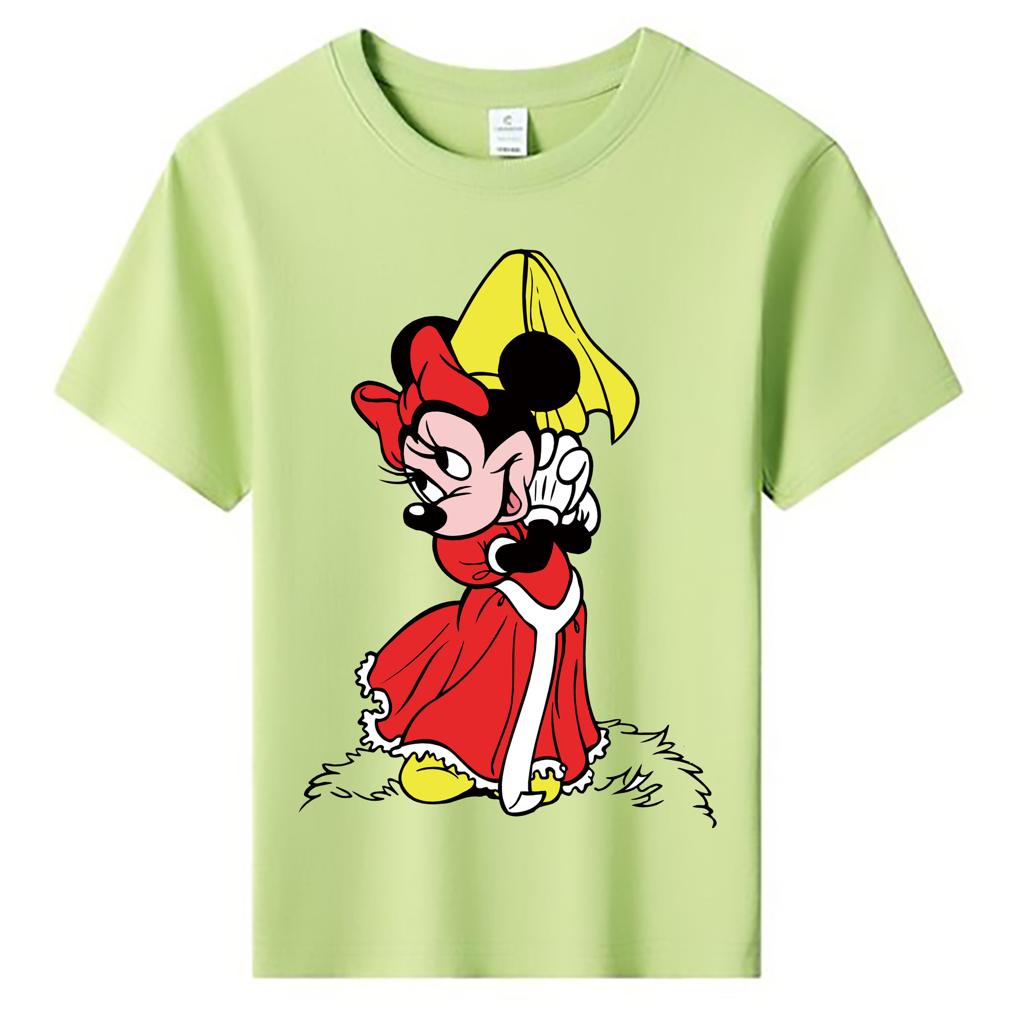 ミッキーマウス Mickey Mouse 綿100％キッズTシャツ（フロントプリント）